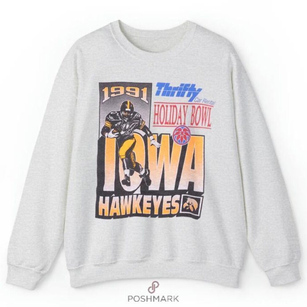 1991 Iowa Hawkeyes Vintage NCAA Sweatshirt shirt luismercado3533